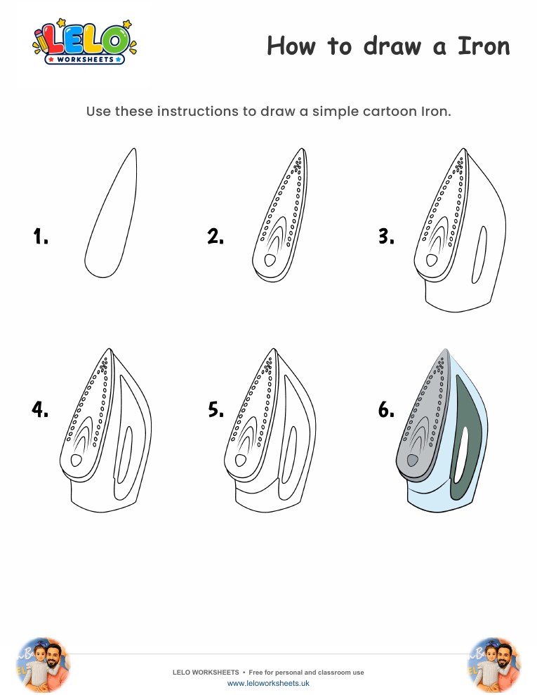 How to draw Iron worksheet worksheet preview