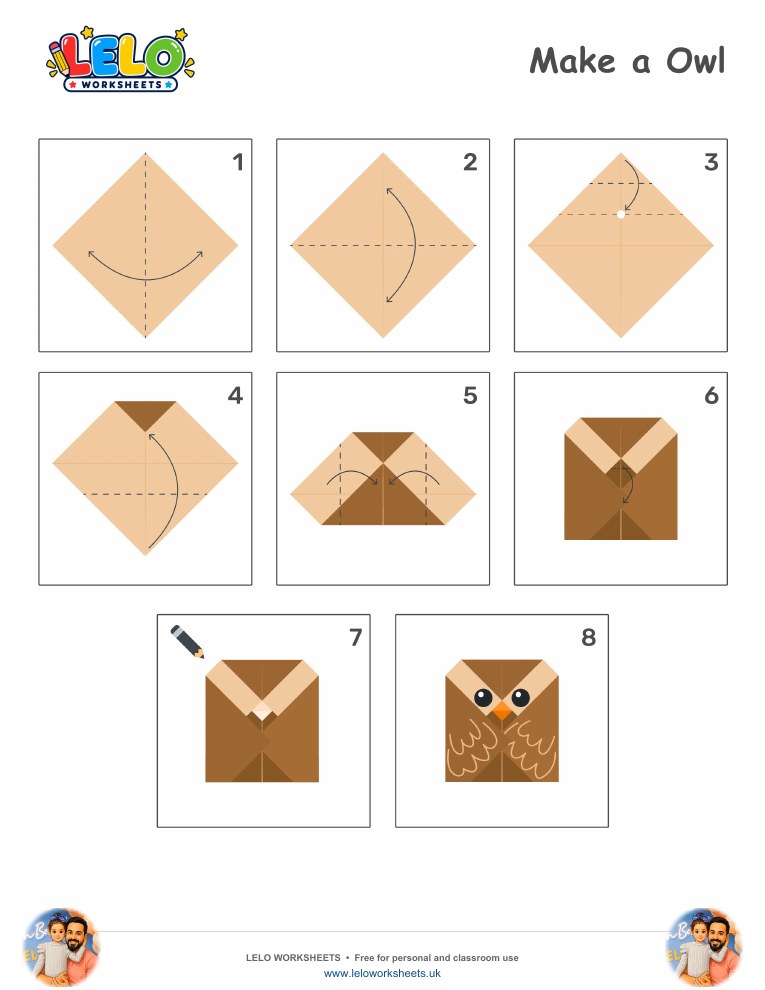 Origami Owl Worksheet worksheet preview