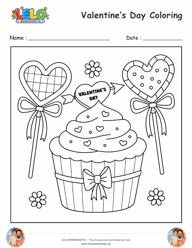 Valentines-Day-Coloring-Pages worksheet preview