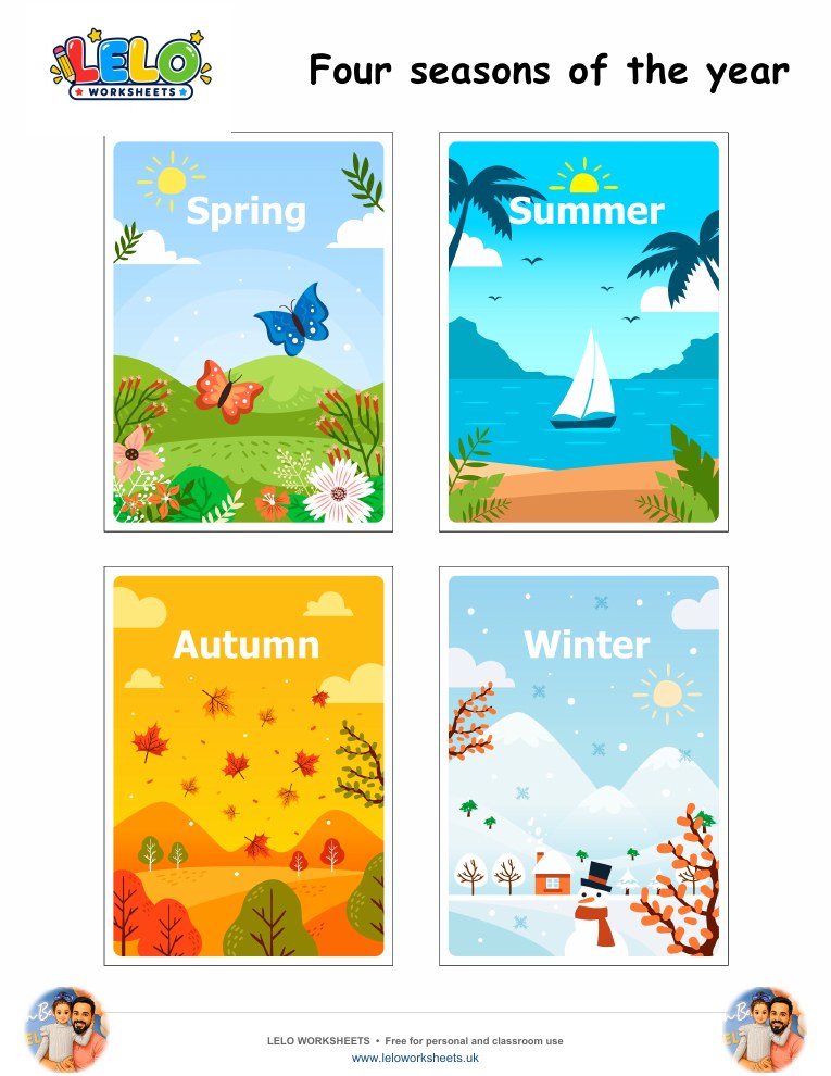Four Seasons worksheet worksheet preview