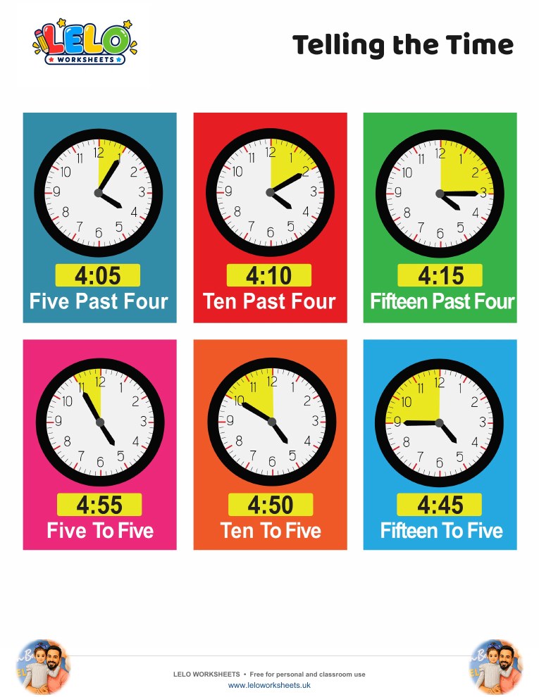 Telling the Time Worksheet 1 worksheet preview